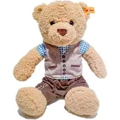Steiff Kuscheltier Teddybär Ben Bayern Lederhose Beige (30cm)