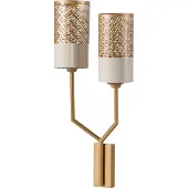 MASSIVMOEBEL24.DE Wandlampe 28x12x57 gold LOS ANGELES #82