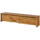 MASSIVMOEBEL24.DE TV-Board Wildeiche 220x45x50 natur geölt PURE OAK #704