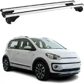 Omtec Dachquerträger für VW UP, Baujahre 2011-2024, aus Aluminium, silberfarben