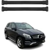 Omtec Dachquerträger für Mercedes-Benz GLE W166 (2015-2018), Aluminium, Schwarz
