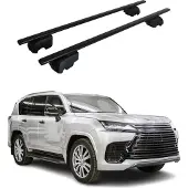 Omtec Dachquerträger für Lexus LX 2021-2023, schwarzes Metall, ABE-