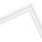 MendeFrames Wandspiegel aus Holz, Marke , Modell H025, 40x50 cm, weiß