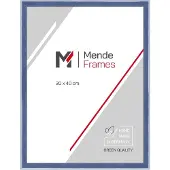 MendeFrames Rahmen für Fotos, Modell H080, in blauem Holz, Größe 10x13 cm, mit entspiegeltem Glas