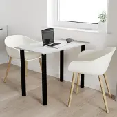 AKKE Beton Tisch mit schwarze beine LxBxH: 70x60x74 cm