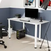 AKKE Beton Schreibtisch mit weiße beine LxBxH: 100x50x74 cm