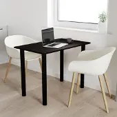 AKKE Wenge Tisch mit schwarze beine LxBxH: 50x50x74 cm