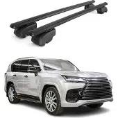 Omtec Dachquerträger für Lexus LX 2021-2024, Aluminium, Schwarz