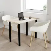 AKKE Sonoma Tisch mit schwarze beine LxBxH: 100x55x74 cm