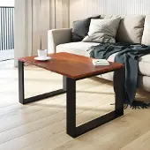 AKKE Caravaggio Couchtisch mit schwarzen Beinen LxBxH: 60x40x45 cm