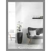 MendeFrames Wandbild „H080“, aus Holz, hellgrau, 30 x 60 cm