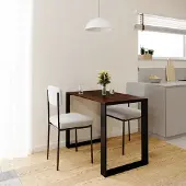 AKKE Walnuss LOFT Tisch mit schwarze beine LxBxH: 100x40x75 cm
