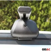 Omtec Dachquerträger für Honda HR-V, Baujahr 2014-2020, silberfarben, mit ABE-Zulassung