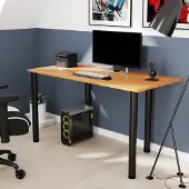 AKKE Erle Schreibtisch mit schwarze beine LxBxH: 100x50x74 cm