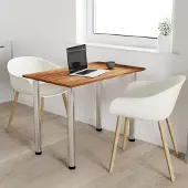 AKKE Burgund Küchentisch mit chrom beine LxBxH: 120x60x74 cm