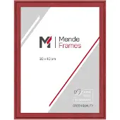 MendeFrames Holzrahmen Massivholz 30x90 cm rot gemasert H120