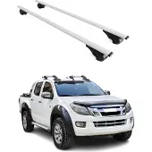 Omtec Dachquerträger für Isuzu D-Max, Baujahre 2012-2024, Farbe: Silber
