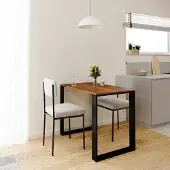 AKKE Antik Eiche LOFT Tisch mit schwarze beine LxBxH: 90x60x75 cm