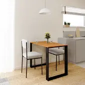 AKKE Erle LOFT Tisch mit schwarze beine LxBxH: 100x40x75 cm