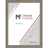 MendeFrames Holzrahmen Massivholz 50x75 cm grau gemasert H120
