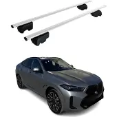 Omtec Dachquerträger für BMW X6 G06, Baujahr 2019-2024, Farbe: Silber