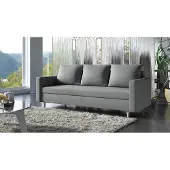 AX Living Hyden 3-Sitzer Sofa mit Schlaffunktion 222 cm breit in Grau
