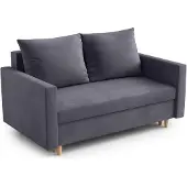 AX Living Sofa Modern Shurton 155 cm Grau Samt – Elegante 2-Sitzer