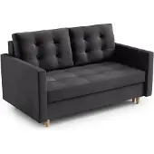 AX Living Spaxton 2 Sitzer Sofa Klein 155 Dunkelgrau Modern Funktional