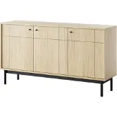 AX Living Kommode für Kleidung Cypressa K154 154 cm Breite Eiche Linea