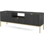 AX Living Lowboard TV Eternas 154 cm modernes Design, Schwarz