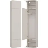 3Xeliving Kleiderschrank, Kaschmir / Beige, 50 x 238 x 35 cm