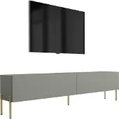 3Xeliving TV-Schrank : Aloe, 170 x 52 x 32 cm, Goldene Beine