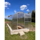Garten Dream Polycarbonat-Gewächshaus "MINI" 2x4m aus Stahl, mit 4mm Polycarbonat