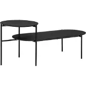 Zesso Eazy Living Couchtisch 118 cm Gard Schwarz