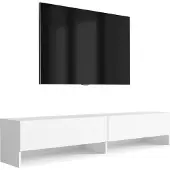 3Xeliving TV-Lowboard 170 cm Mattweiß, 170 × 32 × 34 cm