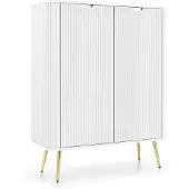 AX Living Highboard Schrank Salvia K103 103 cm Breite, Modern in Weiß