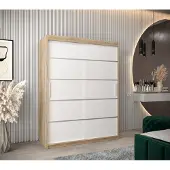 Minio Kleiderschränk 150 cm VERONA 1 Sonoma / Weiß
