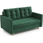 AX Living Spaxton 2 Sitzer Sofa Klein 155 cm Grün mit Schlaffunktion