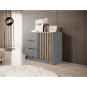 Minio Kommode NELLY 2D Artisan Eiche / Grau