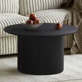 Zesso Milton & Oldbrook Couchtisch Ø 80 cm Tornio Schwarz