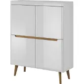 Minio Kommode 107 cm BODO White / Rivera Eiche