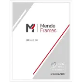 MendeFrames Holzrahmen H011 weiß 20x40 cm mit Normalglas