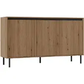 AX Living Sideboard Bodrum Kommode 3 Türen 149 cm Eiche Evoke