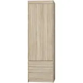 AX Living Schlafzimmer Schrank Storicos 1T3S Sonoma Eiche 59,9cm breit