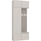 3Xeliving Kleiderschrank, Kaschmir / Beige, 100 x 238 x 35 cm