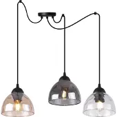 Light11 HOME Venice Spider Hängelampe 3 Flache Gemischte Lampenschirme E27