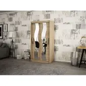 Minio Kleiderschränk 100 cm SEWILLA Sonoma Eiche