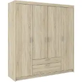 AX Living Schubladenschrank Garderobe Sonoma Eiche Storicos 4T 176,3cm