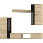 AX Living Hochwertige Wohnwand Formilo - 240 cm Modern Sonoma Eiche