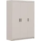 AX Living Storicos 3T 3 türig Kleiderschrank Beige 133cm Breite, modern